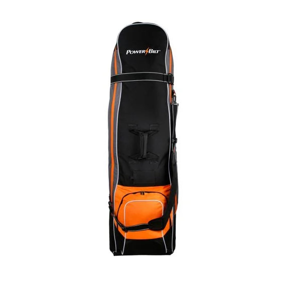 Powerbilt TPS Deluxe Wheeled Golf Travel Cover Black/Gray/Orange
