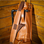 PowerBilt Brown Bison Leather Sunday Bag