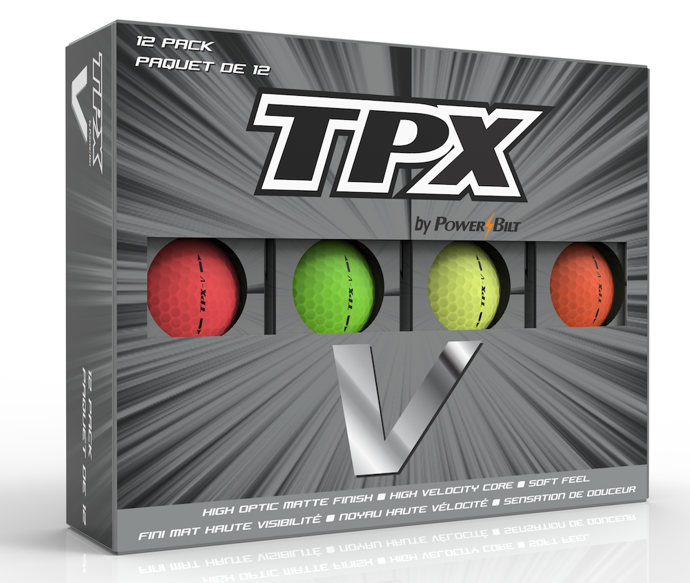 TPX V Matte Finish Mixed Golf Balls 12Pk Powerbilt